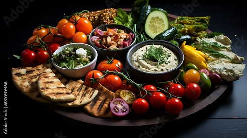 Greek mezze platters
