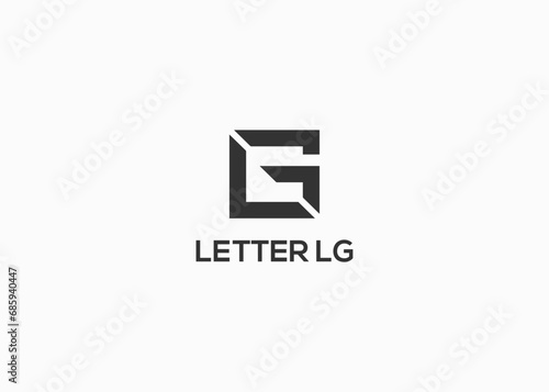 initial letter lg logo company name
