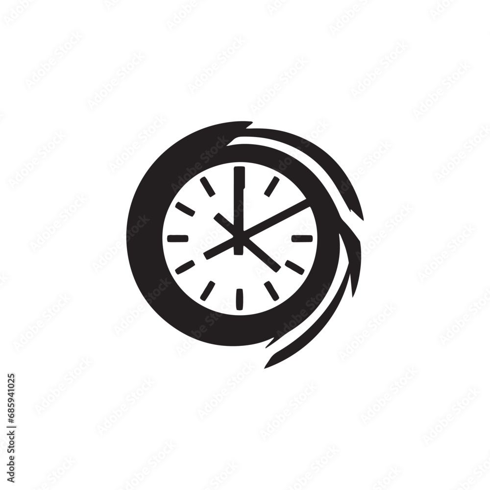 A logo of watch icon design vector watch silhouette home watch isolated, on white background. A logo of watch icon design vector watch silhouette home watch isolated, on white background.