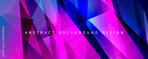 Breaking Glass Background, Kaleidoscope effect. Transparent Straight Lines. Dynamic Light Rays effect. Vector Illustration For Wallpaper, Banner, Background, Card, Book Illustration, landing page