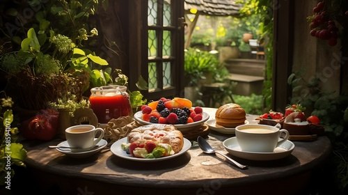 Quaint and charming countryside brunches photo