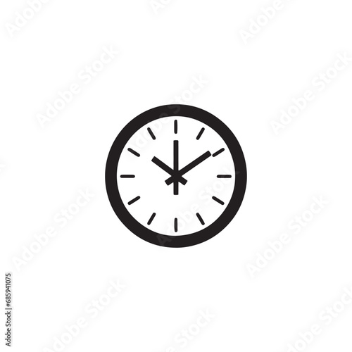 A logo of watch icon design vector watch silhouette home watch isolated, on white background