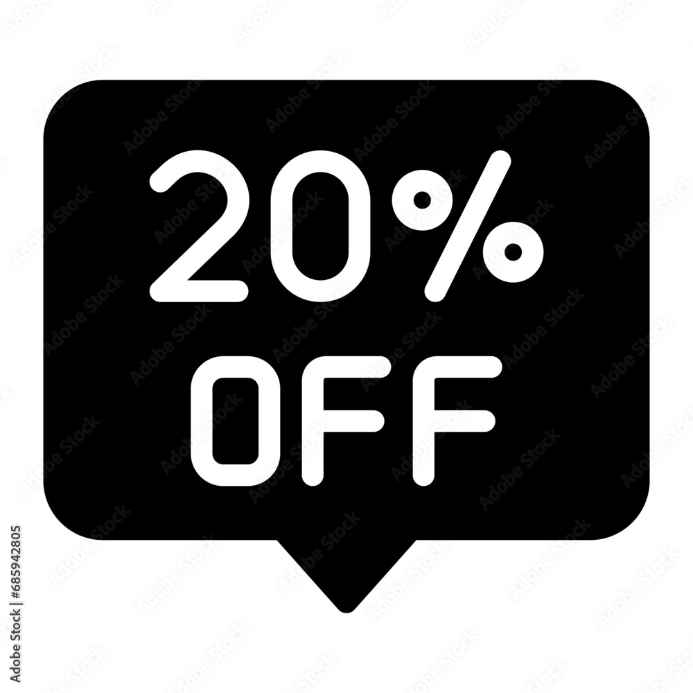 20 percent glyph icon 20 percent glyph icon