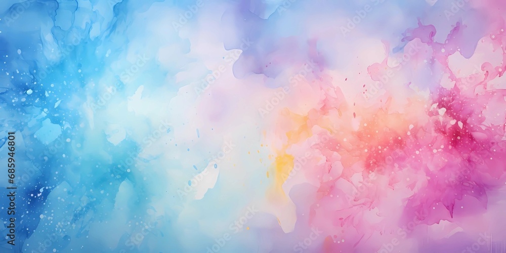 Abstract watercolor background, Digital art painting Colorful texture, Generative AI illustrations.