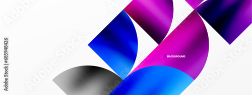 Minimalist geometric background featuring metallic round triangles, delivering sleek and modern visual aesthetic with emphasis on clean, metallic forms for wallpaper, banner, background, landing page