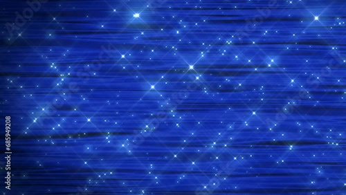 華やかなステージ幕とゴージャスに輝くキラキラ星　【縦長動画対応】　ループ　青 photo