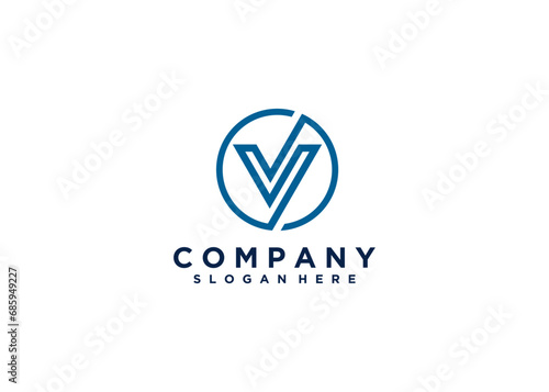 letter V logo icon design