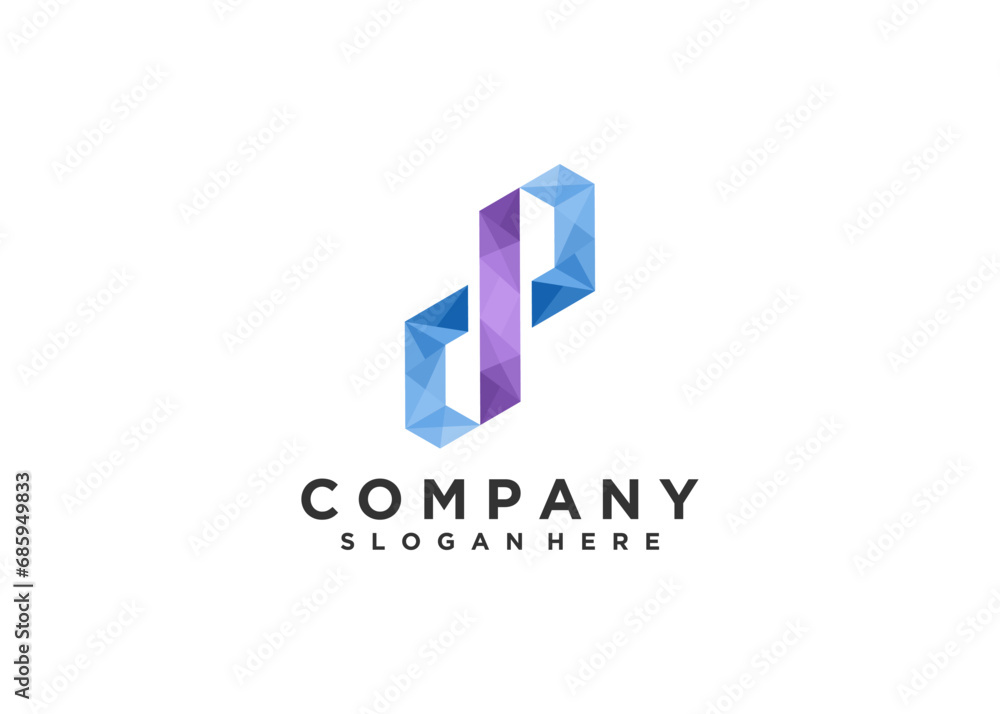 letter dp logo company name