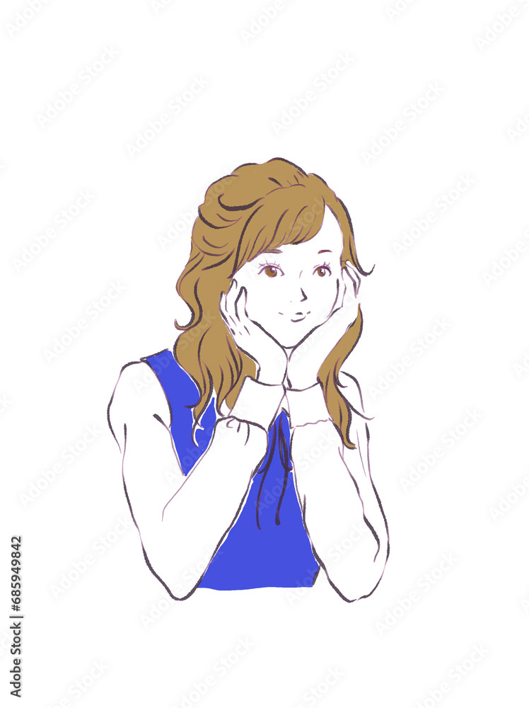 This illustration shows a woman taking a break
This illustration shows a woman taking a break