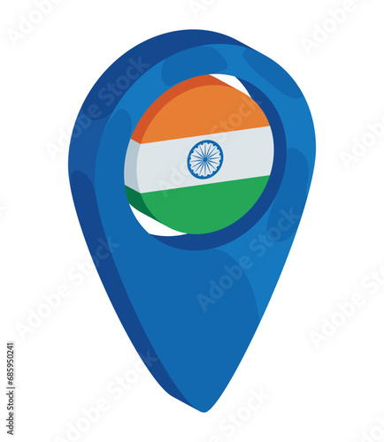 republic day india pin location with flag Free Download republic day india pin location with flag - GFXLoad