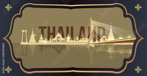 golden thai background