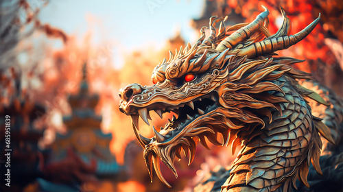 龍のイメージ - image of Chinese Dragon - No1-4 Generative AI photo
