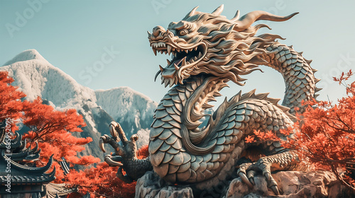 龍のイメージ - image of Chinese Dragon - No1-10 Generative AI © Orange Eyes