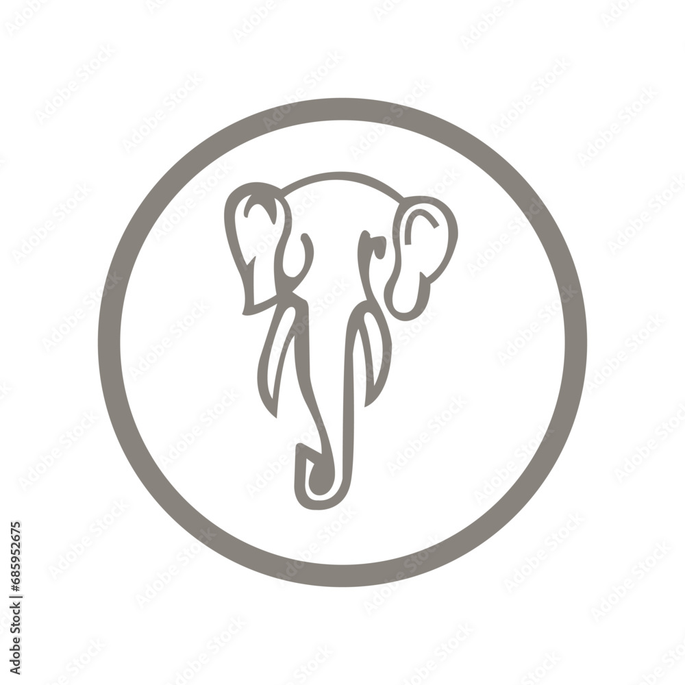 Make a Professional Elephant Icon Vector Make a Professional Elephant Icon Vector