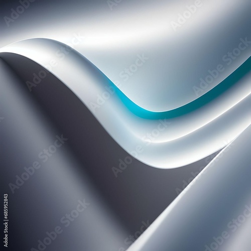 Conceptual Realistic 3D Grey Shades and Blue Background