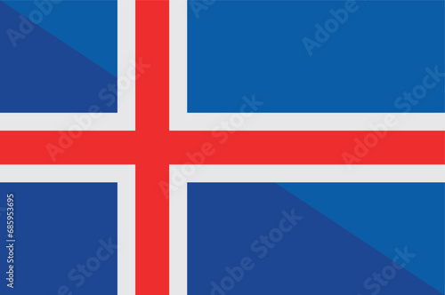 iceland flag illustration