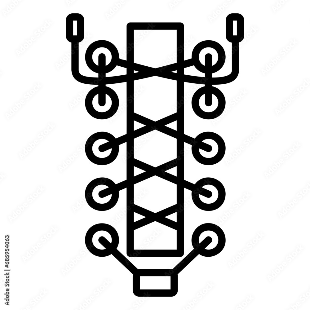shoelace outline icon shoelace outline icon