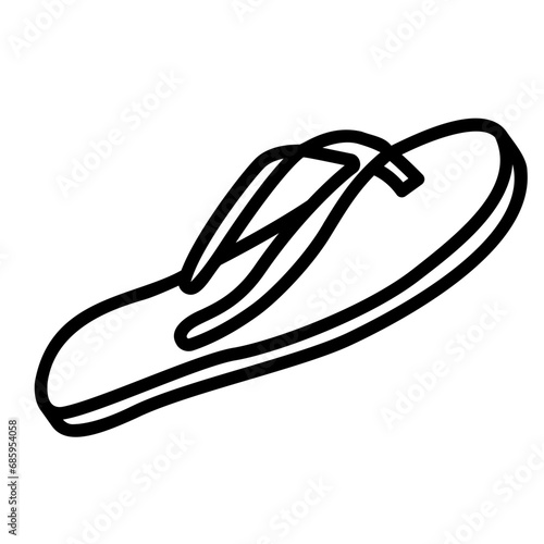 sandals outline icon