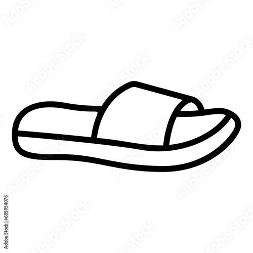 slippers outline icon