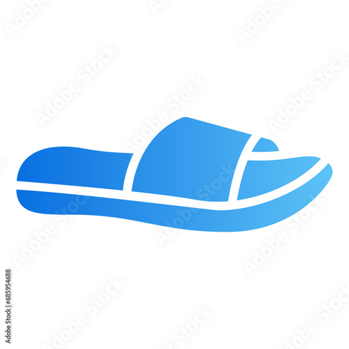 slippers gradient icon