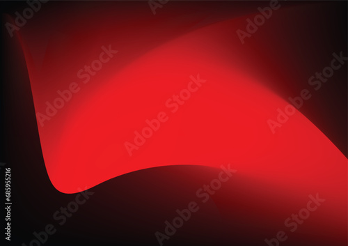 vector, Abstract Mesh Gradient Red on Black Background