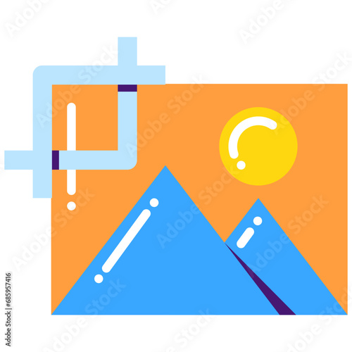 Stylized Colorful Image Crop