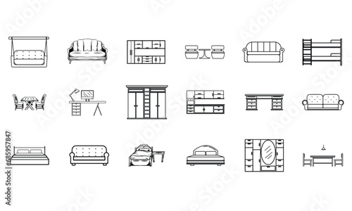 furniture handdrawn collection