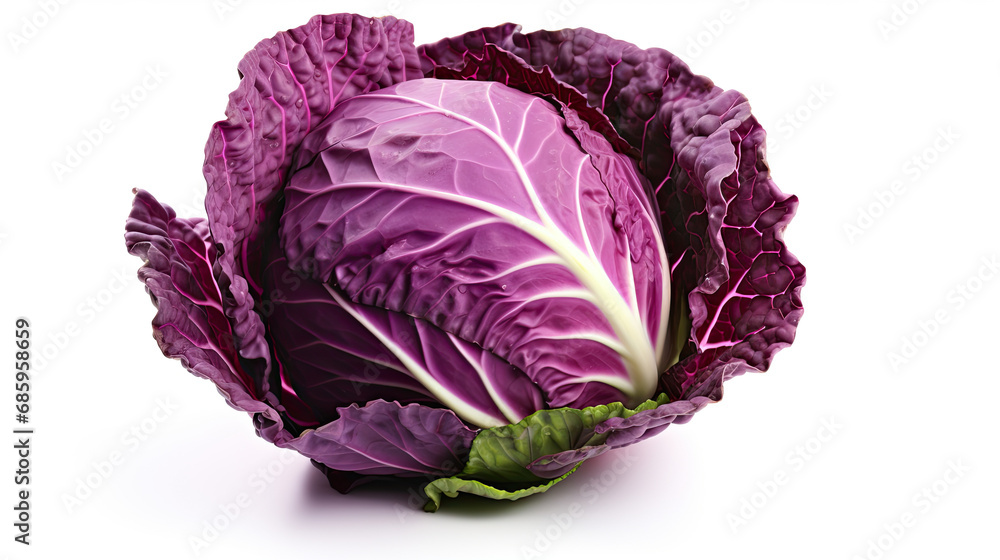 purple cabbage isolated on white background purple cabbage isolated on white background