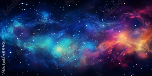 Unveiling the Cosmic Tapestry  A Breathtaking Space Background Image Bursting with Stars  Galaxies  and Nebulas 