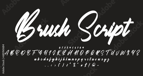 brush script font Best Alphabet Alphabet Brush Script Logotype Font lettering handwritten