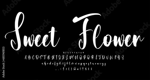 Sweet Handwritten Script font Best Alphabet Alphabet Brush Script Logotype Font lettering handwritten