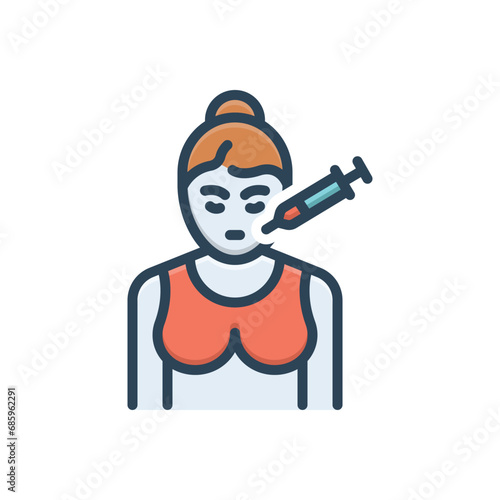 Color illustration icon for rejuvenate 