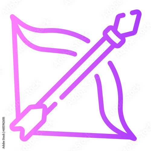 crossbow Line Gradient Icon