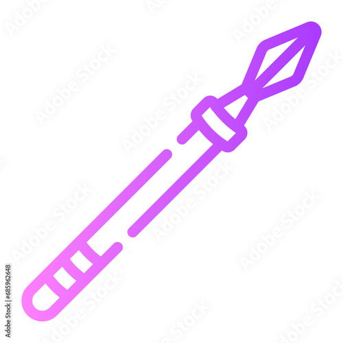 spear Line Gradient Icon