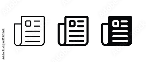 Invoice icon vector illustration for web, ui, and mobile apps