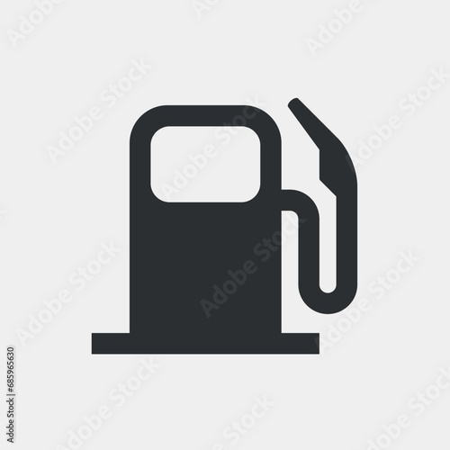 Gas station. Simple shape vector icon