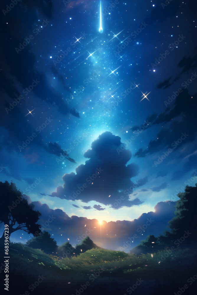 beautiful night with star and sky beautiful night with star and sky