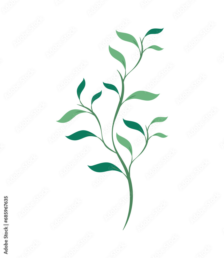 Obraz premium green plant leaves branch