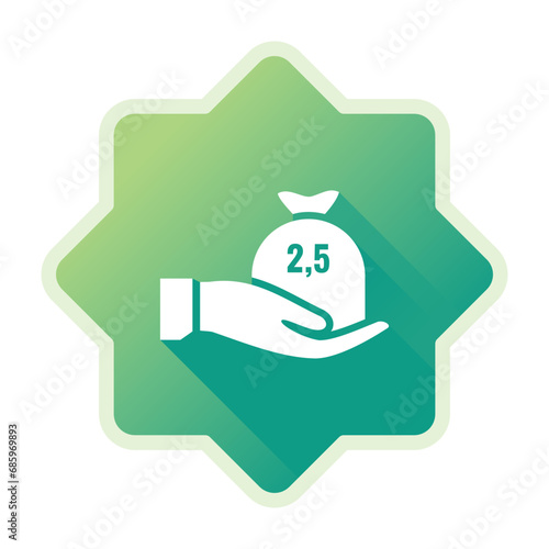 Zakat or Islamic Giving Icon