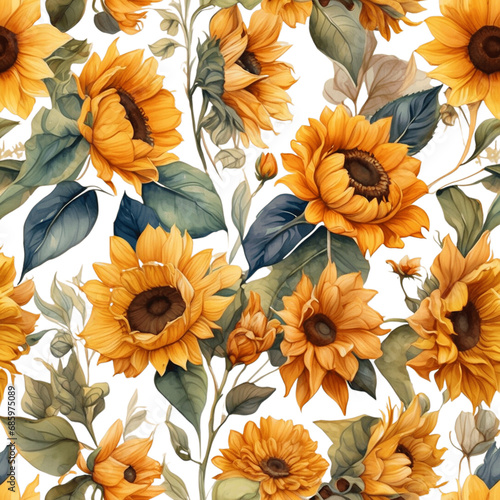 sunflower watercolor - 1
