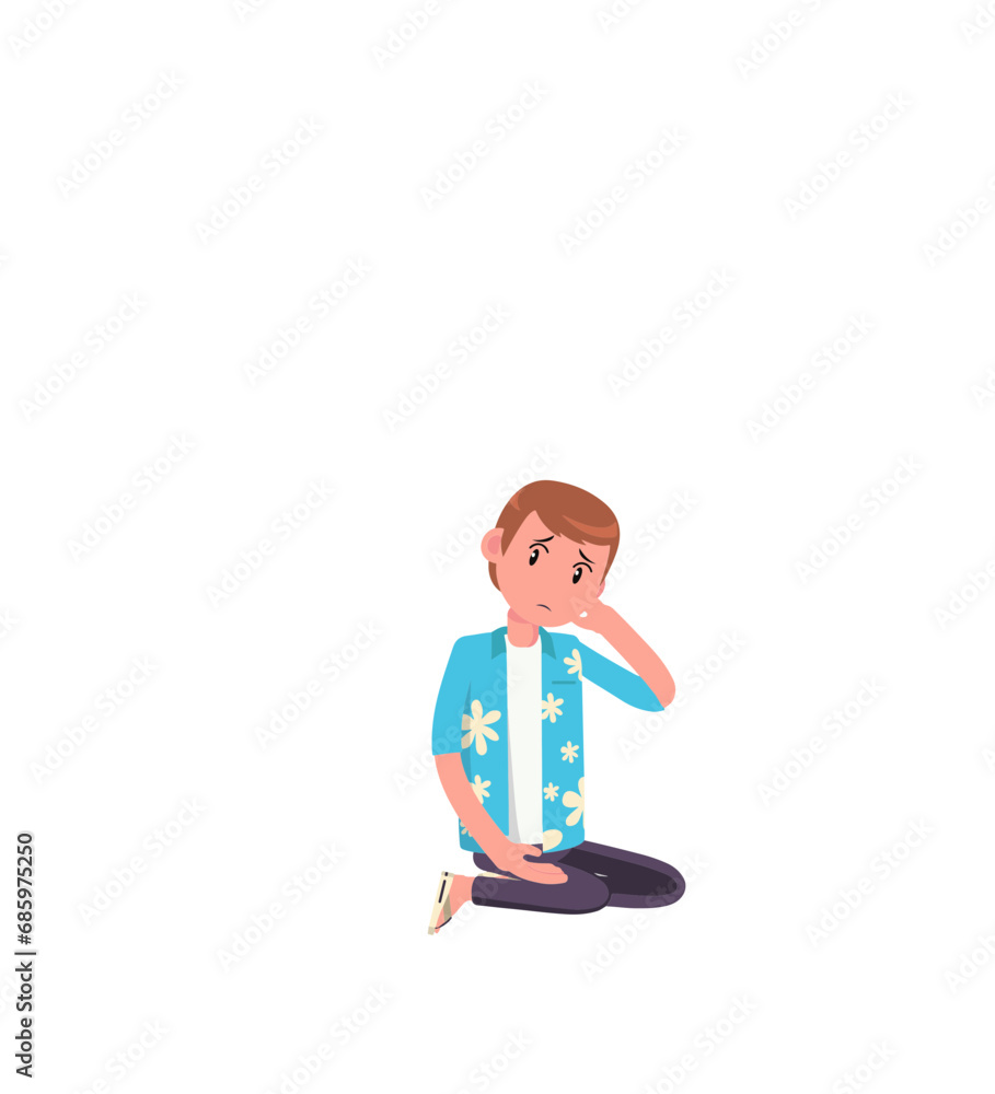 boy sitting on the floor