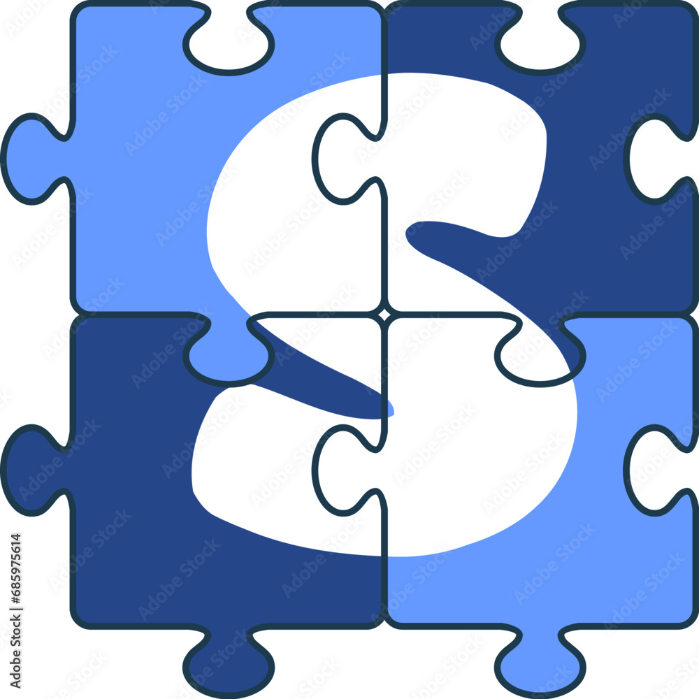 Puzzle Piece Alphabet S Puzzle Piece Alphabet S