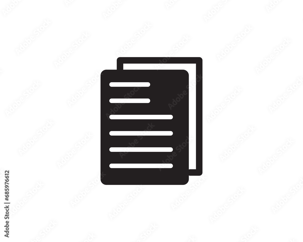 Document paper contract icon vector symbol design illustration Document paper contract icon vector symbol design illustration