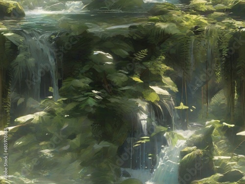 waterfall in the forest