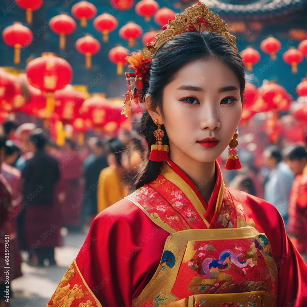 Immerse yourself in the rich culture and customs of Chinese New Year with a diverse range of visually descriptive prompts that showcase the beauty of this celebration