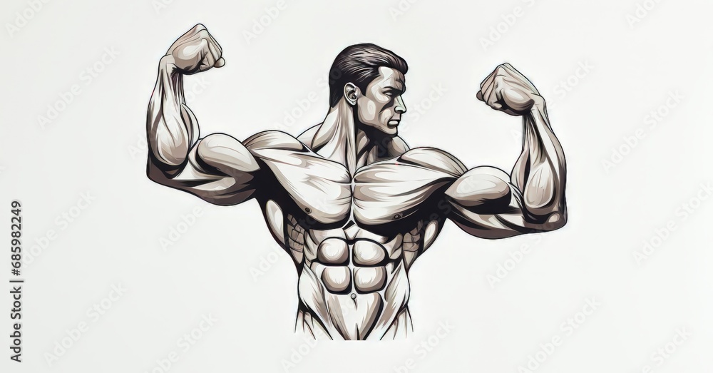 Virtual Sculpt: Witness the Fusion of Digital AI and Muscular Mastery ...