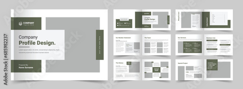 Company Profile Brochure Template, A5 Brochure Template, Vector Brochure