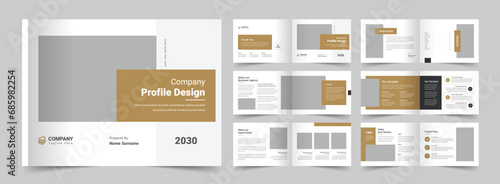 Company Profile Brochure Template, A5 Brochure Template, Vector Brochure