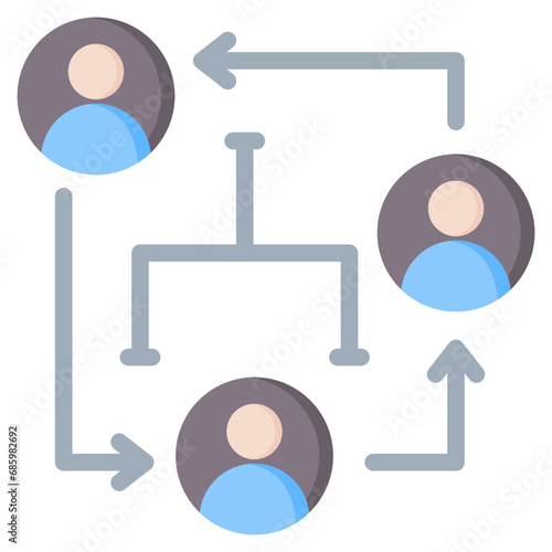 Restructuring Flat Icon