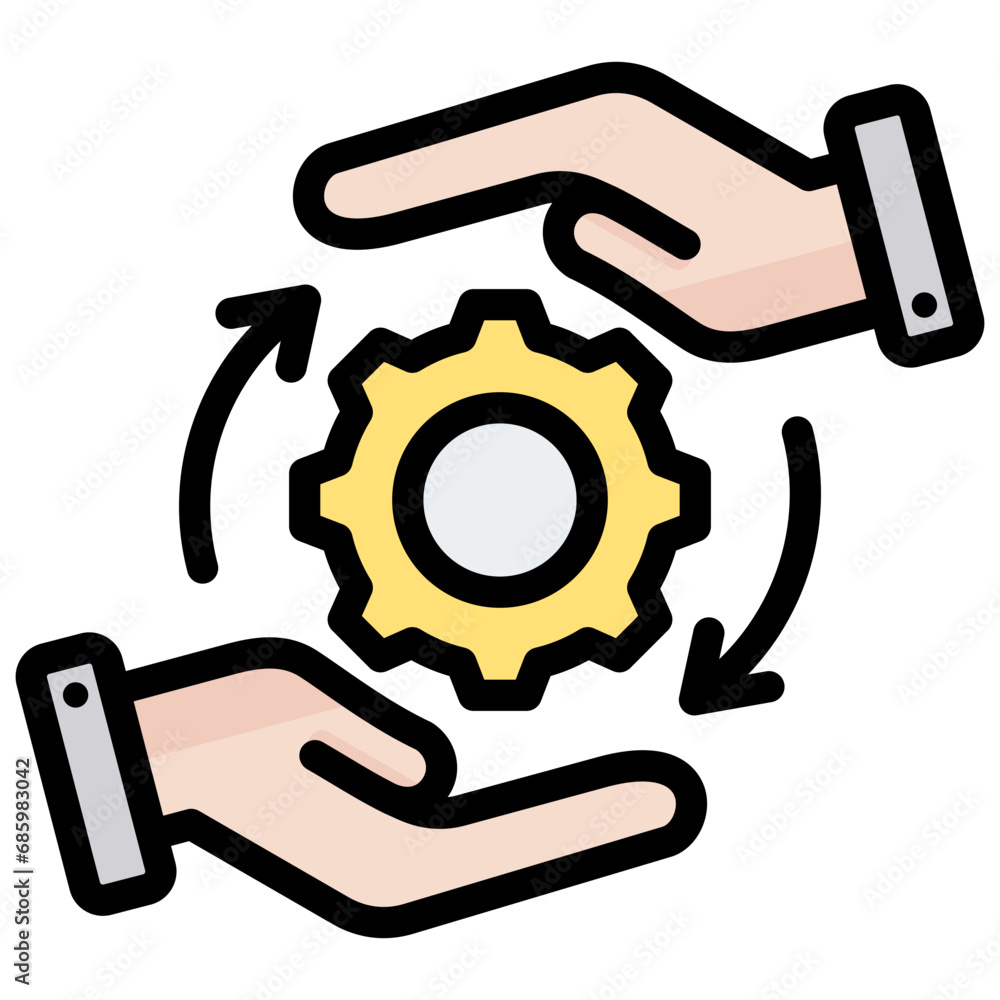 Change Management Outline Color Icon Change Management Outline Color Icon